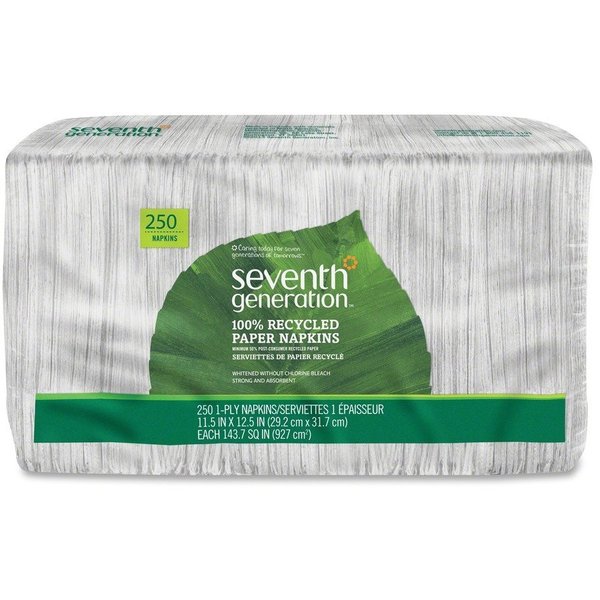 Seventh Generation Napkins, Recycled, White 12PK SEV13713CT